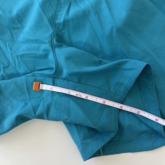 Columbia PFG Size M 4L Shorts Blue Turquoise Lightweight Packable Zip Pocket - Picture 7 of 7